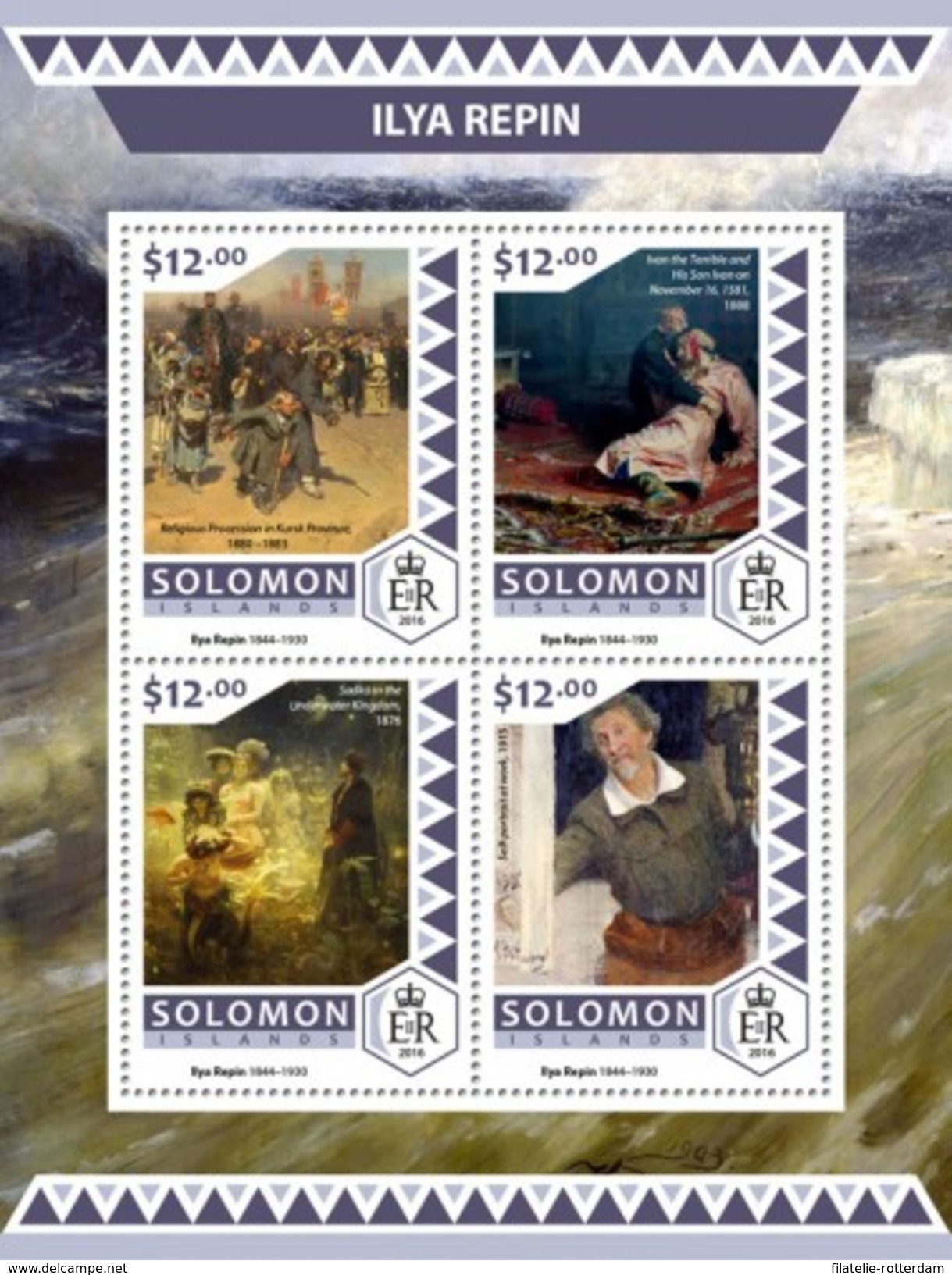 Solomoneilanden / Solomon Islands - Postfris / MNH - Sheet Ilya Repin 2016 - Solomoneilanden (1978-...)