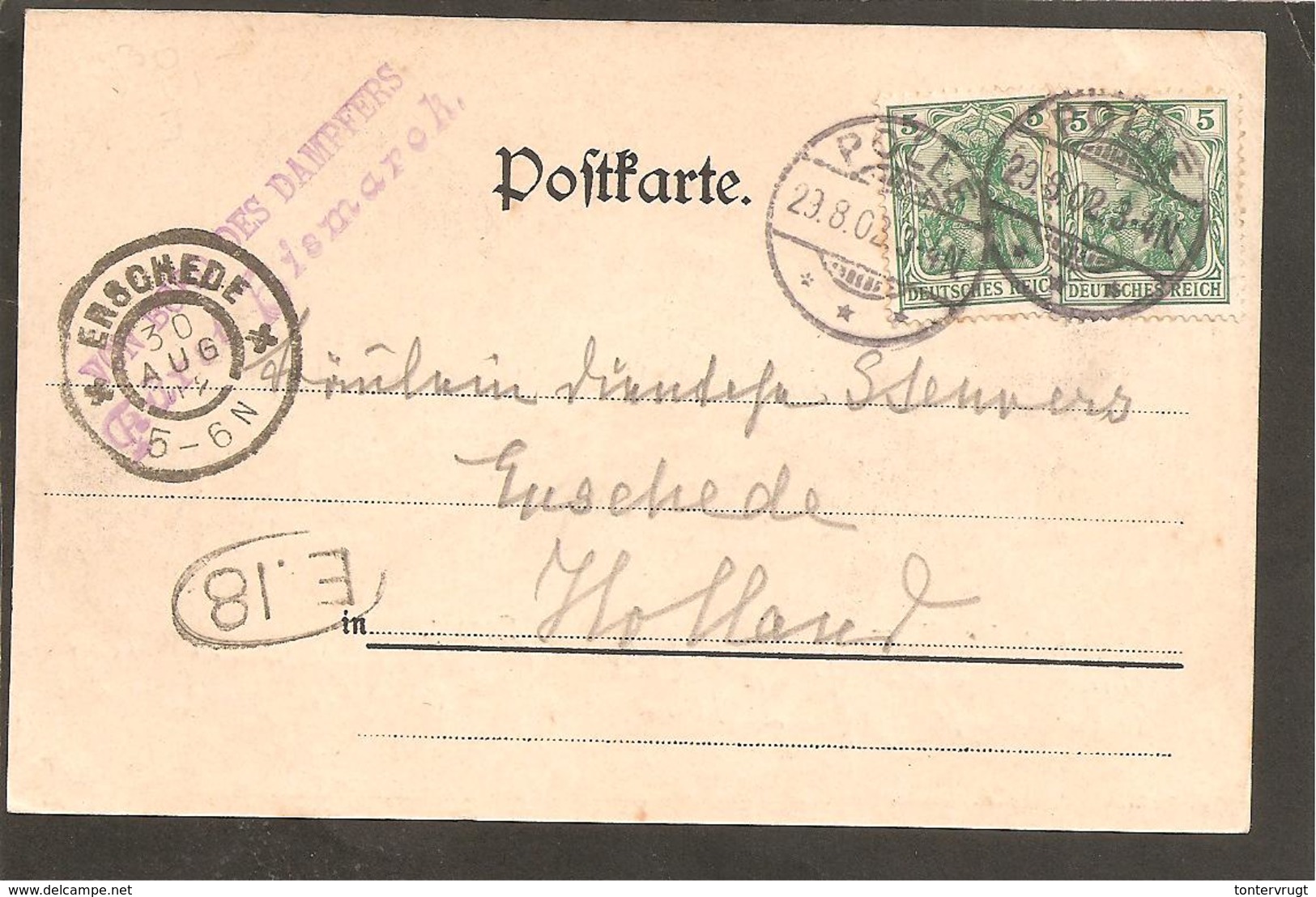 Corvey. Gruss Von Der Weser.Von Bord Des Dampfers  1902. Ab POLLE - Hoexter