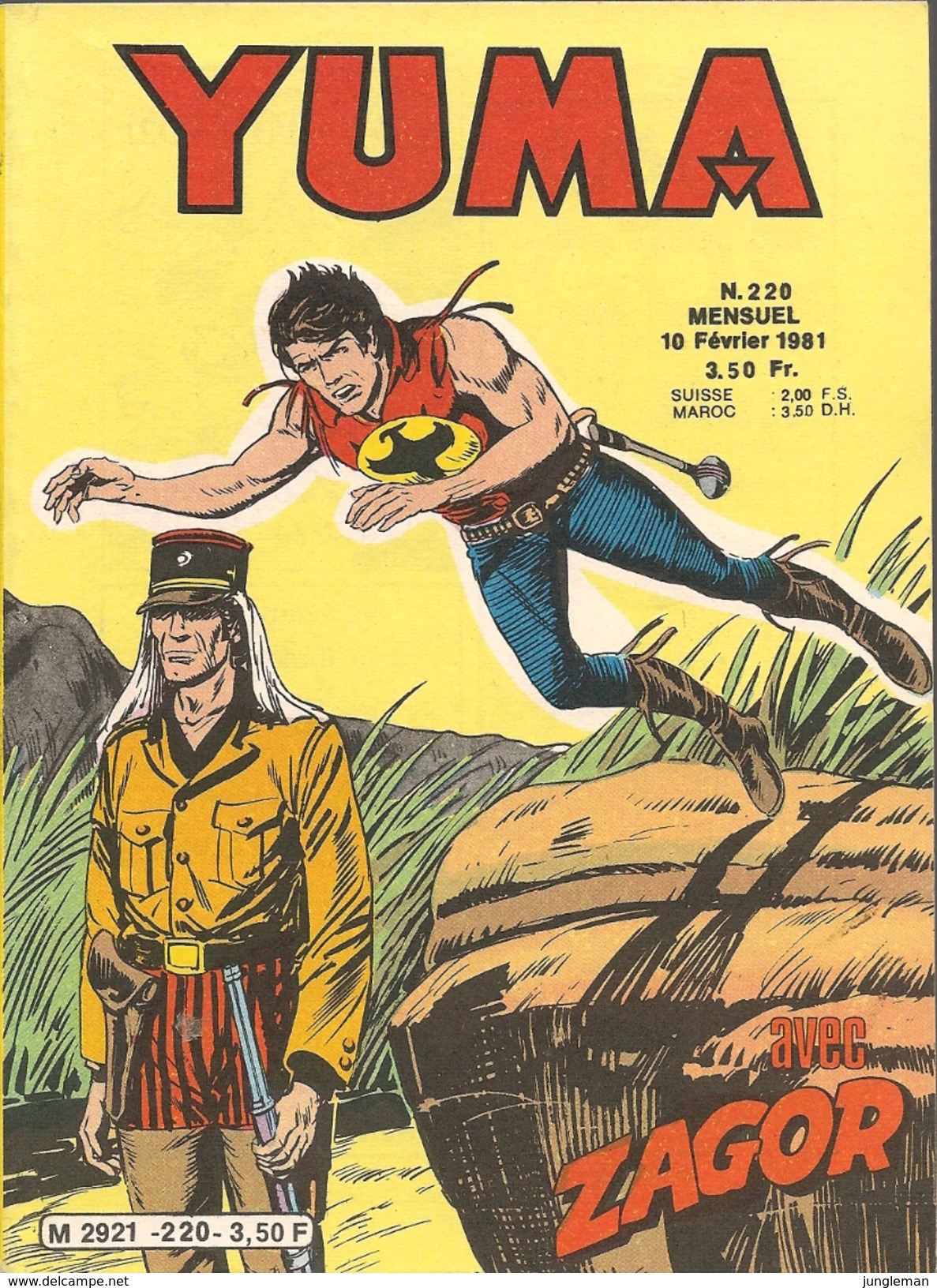 Yuma N° 220 - Editions LUG à Lyon - Février 1981 - Avec Zagor Et Le Petit Ranger - TBE - Yuma