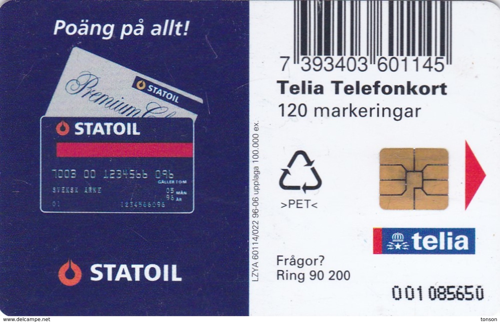 Sweden, 120.022, Statoil Ii, 2 Scans. - Schweden