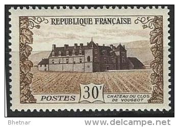 FR YT 913 " Clos De Vougeot " 1951 Neuf* - Unused Stamps