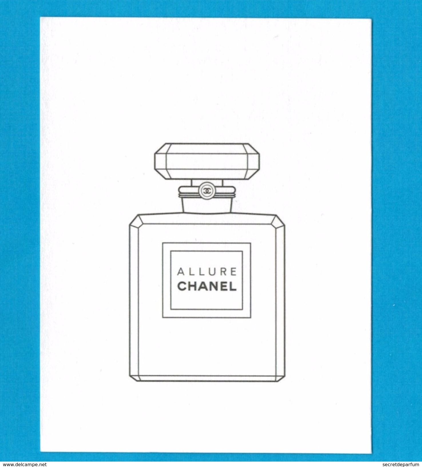 Cartes Parfumées Carte CHANEL ALLURE  De CHANEL - Modern (from 1961)