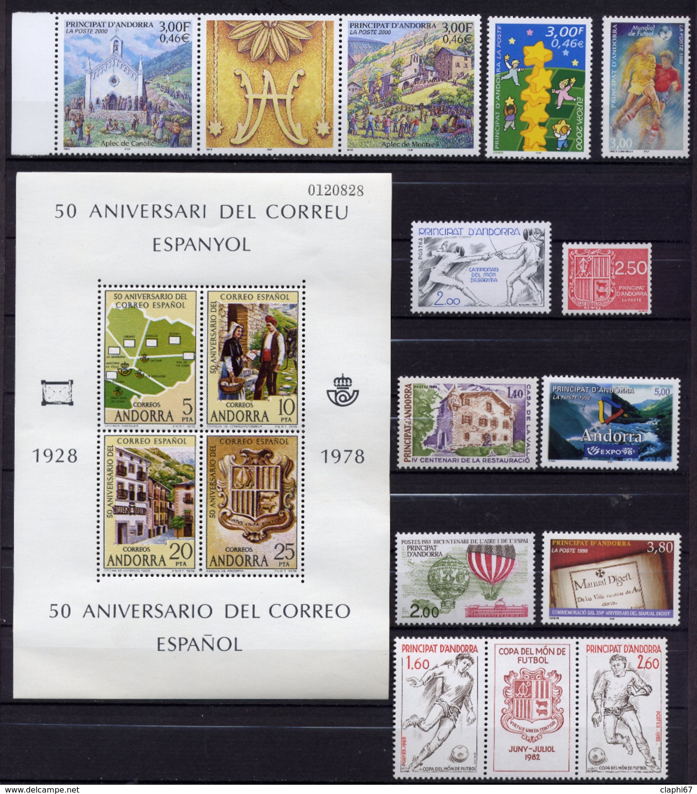 Andorre Petite Collection Neufs ** MNH Voir Scan - Collections