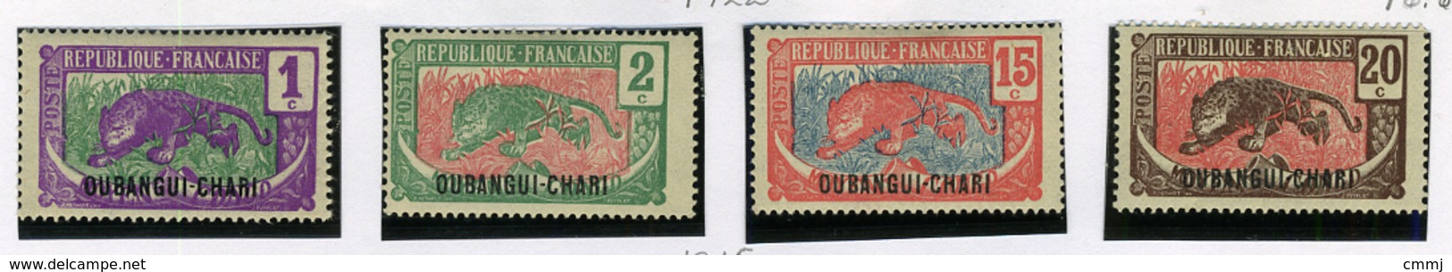 1922 - UBANGI CHARI -  Catg.. Mi. 25/26+30/31 - LH - (I-SRA3207.20) - Nuovi