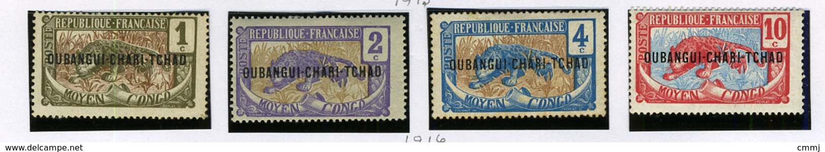 1915 - UBANGI CHARI CHAD -  Catg.. Mi. 1+2+3+5 - LH - (I-SRA3207.23) - Nuovi