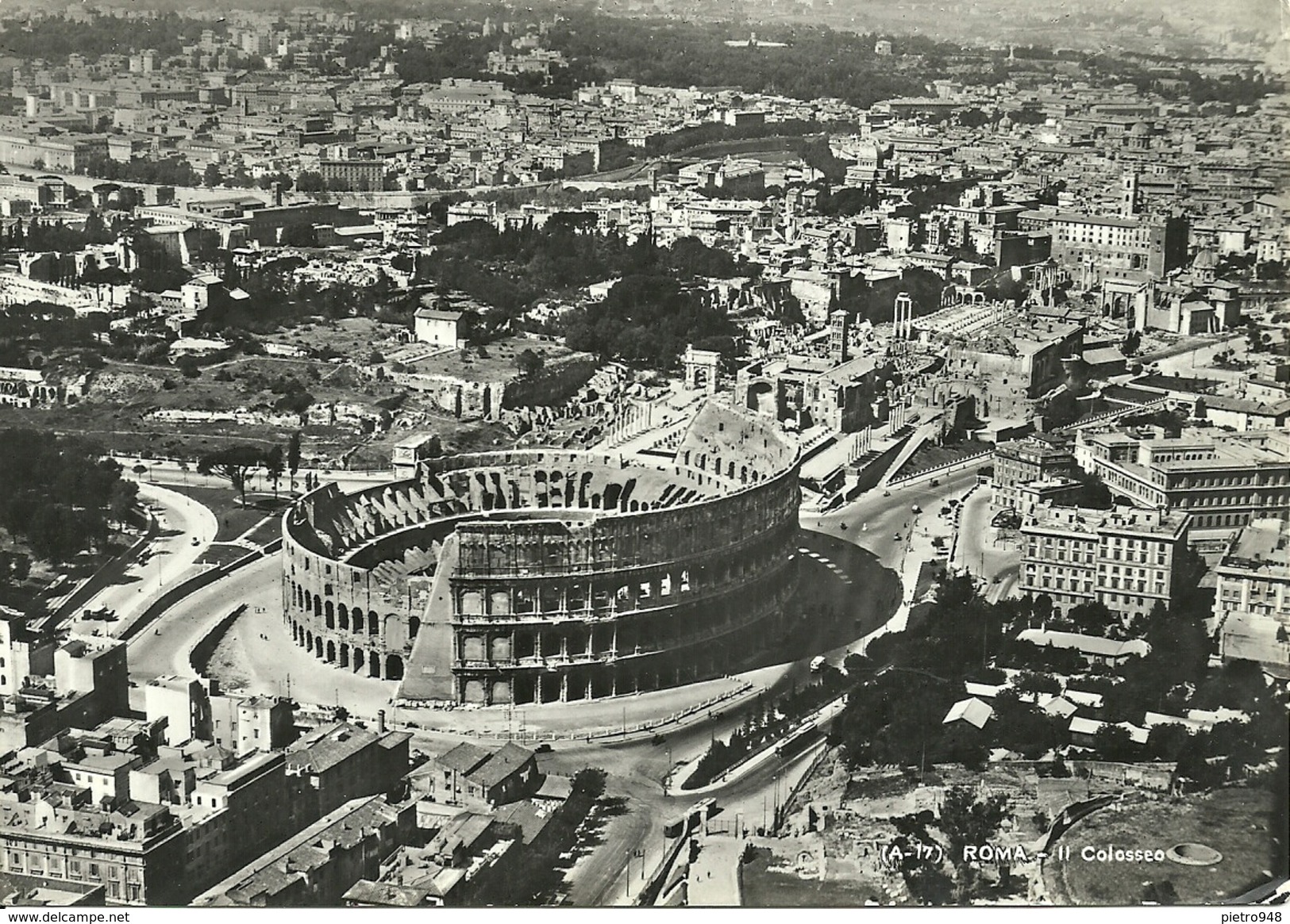 Roma (Lazio) Veduta Aerea, Colosseo In Primo Piano, Aerial View, Vue Aerienne, Luftansicht - Panoramic Views
