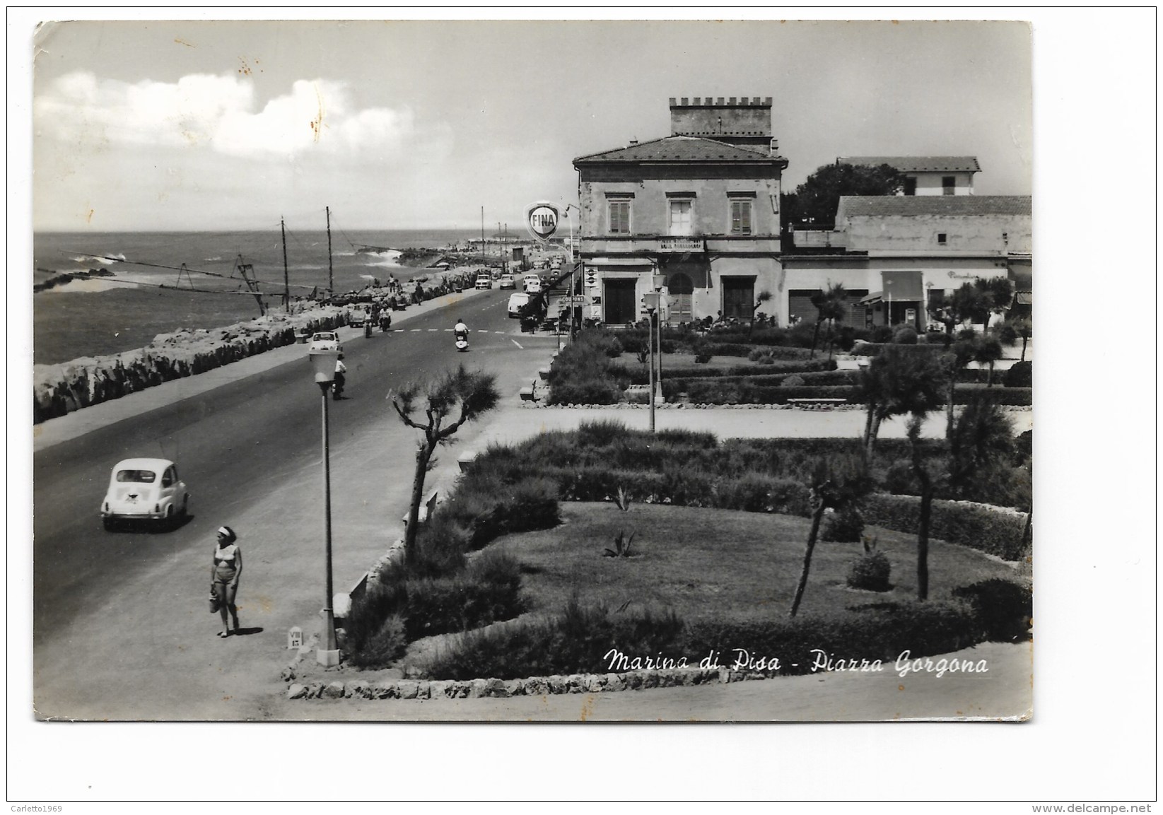 MARINA DI PISA - PIAZZA GORGONA   VIAGGIATA  FG - Pisa