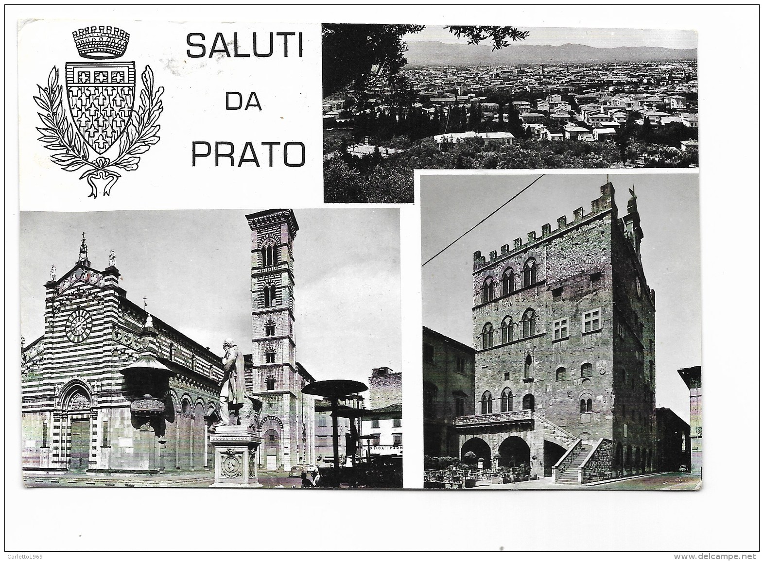 SALUTI DA PRATO   VIAGGIATA  FG - Prato