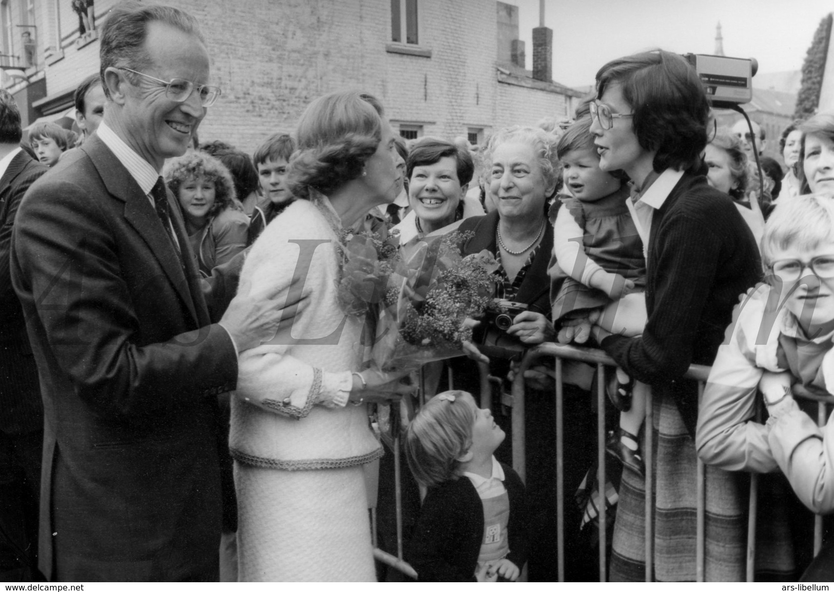 REAL Photo / ROYALTY / Belgium / Belgique / Roi Baudouin / Fabiola De Mora Y Aragon / Lessines / Mai 1984 - Beroemde Personen