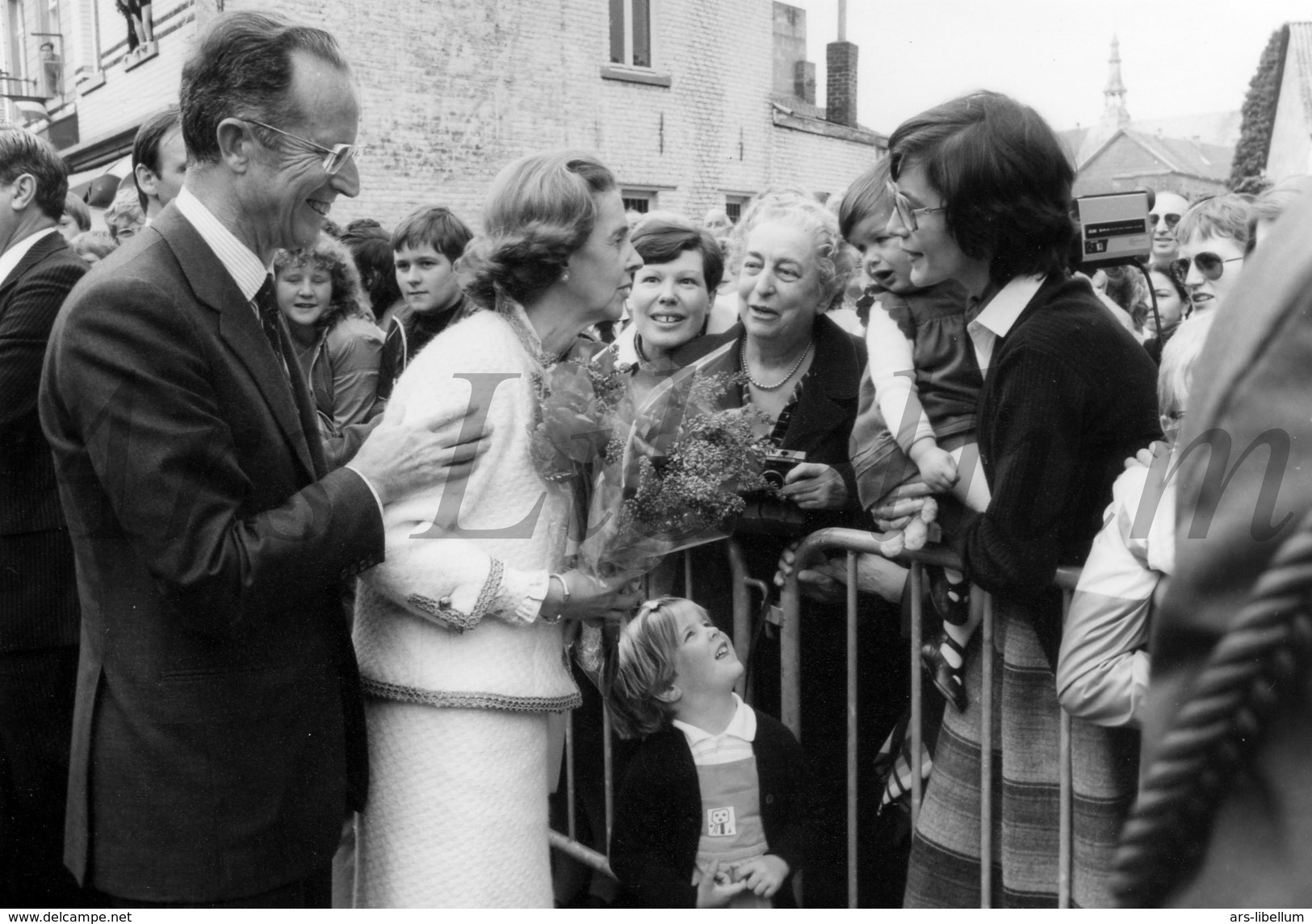 REAL Photo / ROYALTY / Belgium / Belgique / Roi Baudouin / Fabiola De Mora Y Aragon / Lessines / Mai 1984 - Beroemde Personen