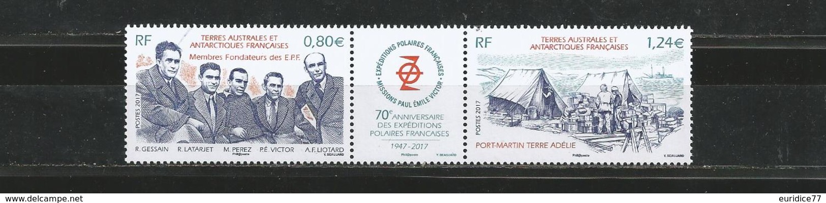 TAAF 2017 - Expéditions Polaires Françaises Pair Mnh - Unused Stamps