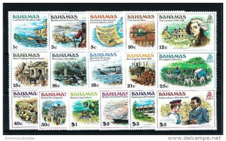 Bahamas  N&ordm; Yvert  452/67  En Nuevo - Bahamas (1973-...)