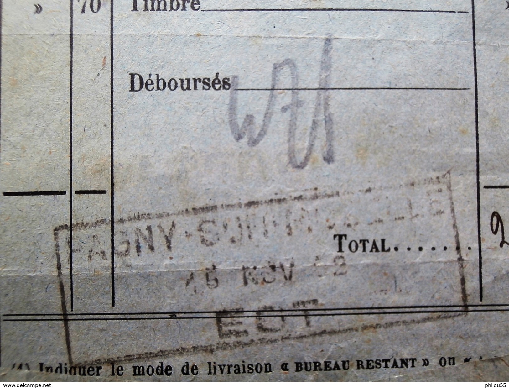 30 54 70 1902 Document De Transport De Marchandises CHEMINS DE FER PLM + Conge - Ferrocarril