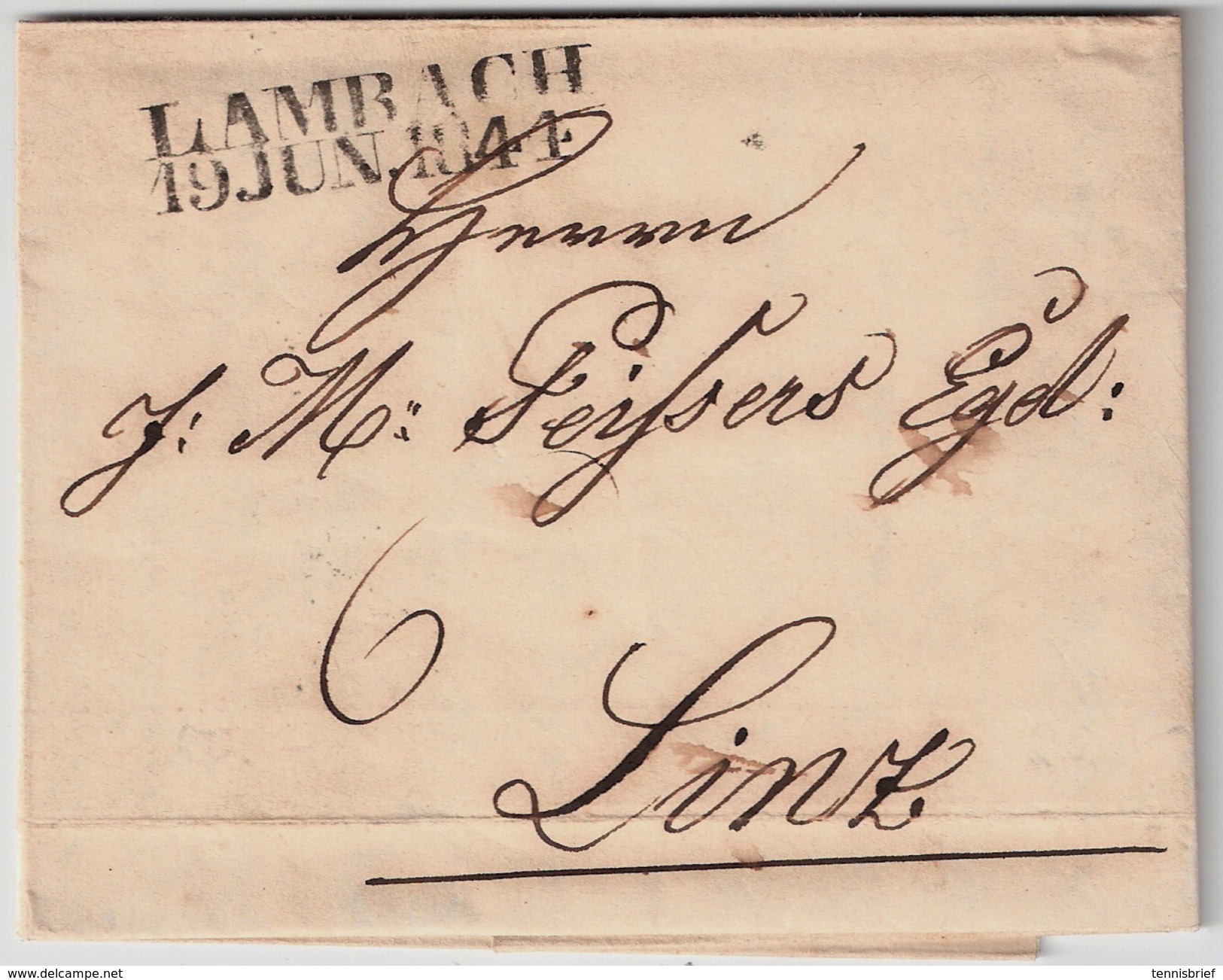 Lambach, Sehr Klarer L2 ,1844 , Ober-Österreich , #7337 - ...-1850 Voorfilatelie