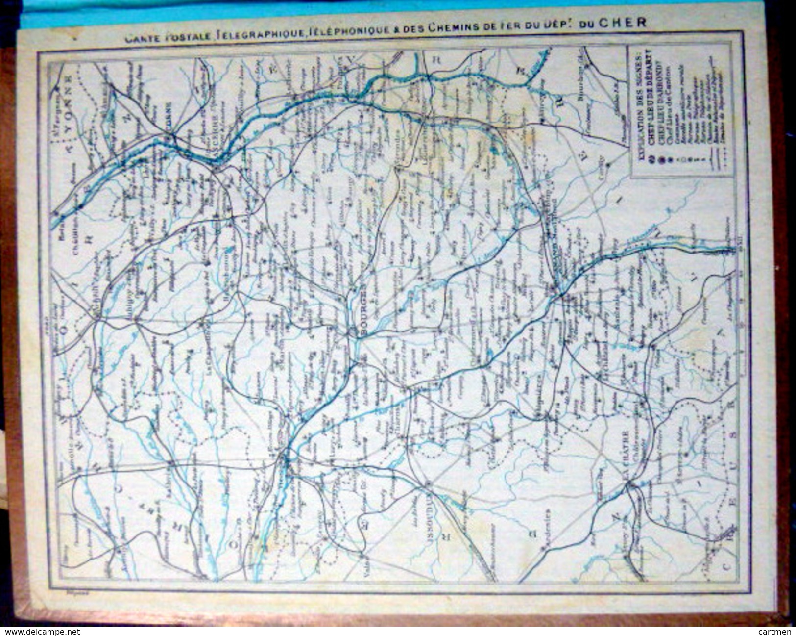 CALENDRIER ALMANACH DES POSTES PTT 1929 PINS A L'ILE D'OLERON   DEPARTEMENT DU CHER    POSTES ET TELECOMMUNICATION - Big : 1921-40