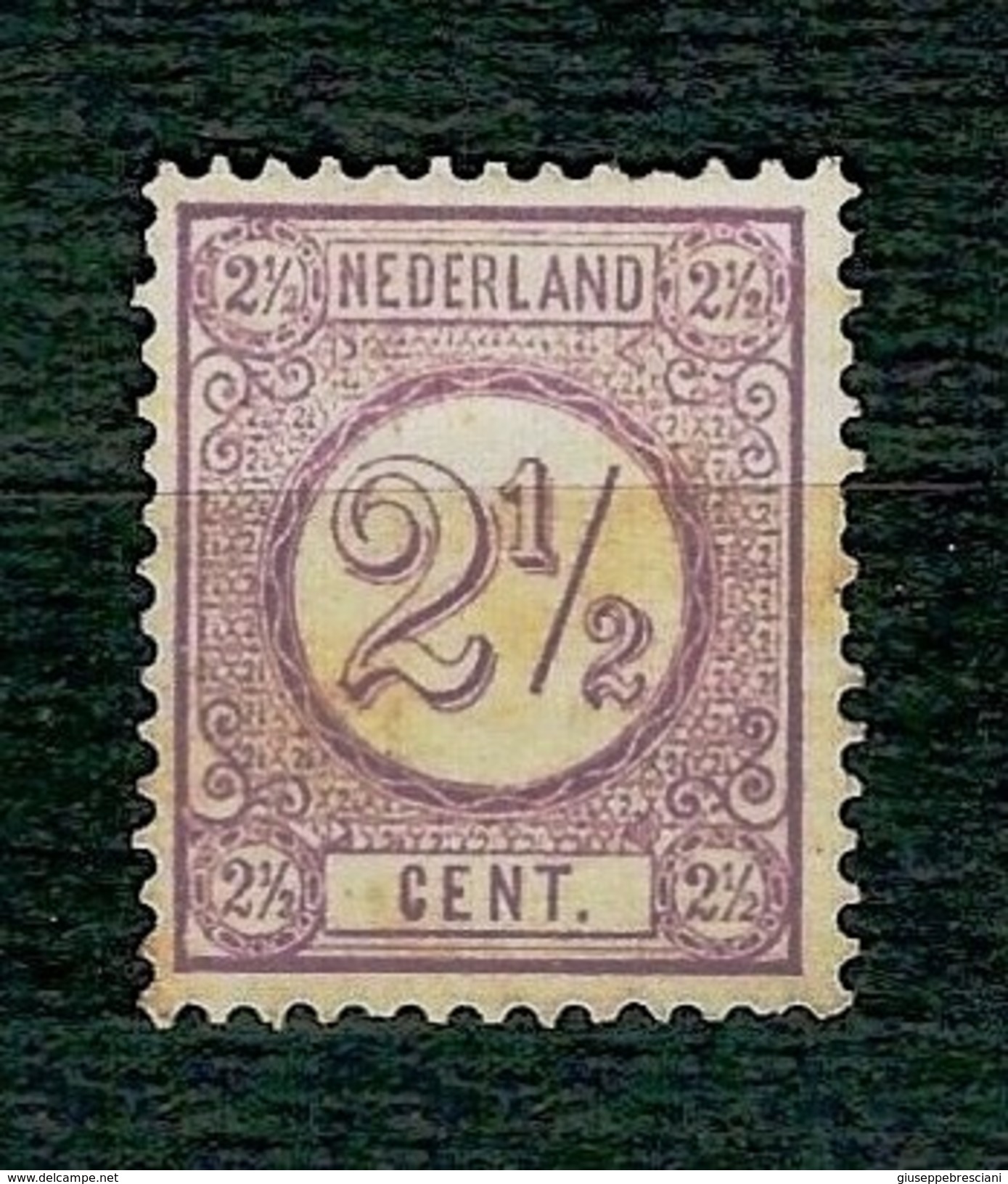 NEDERLAND 1876 - Numeral - 2,5 Lilla -  Mi:NL 33a - Ungebraucht