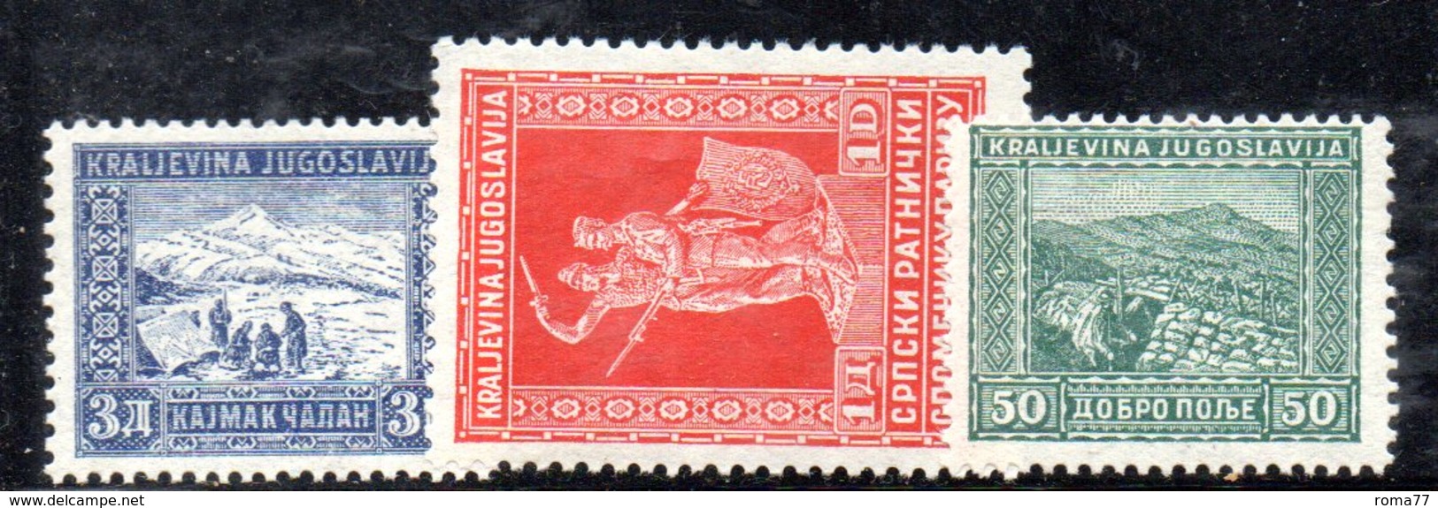 EU349 - YUGOSLAVIA 1931 , Serie 207/209  ** - Nuovi