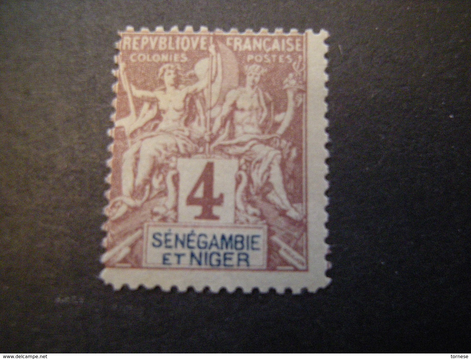 SENEGAMBIA E NIGER, 1903,  Fournier Rare, Cent. 4, N. 3, MNH* TTB - Unused Stamps