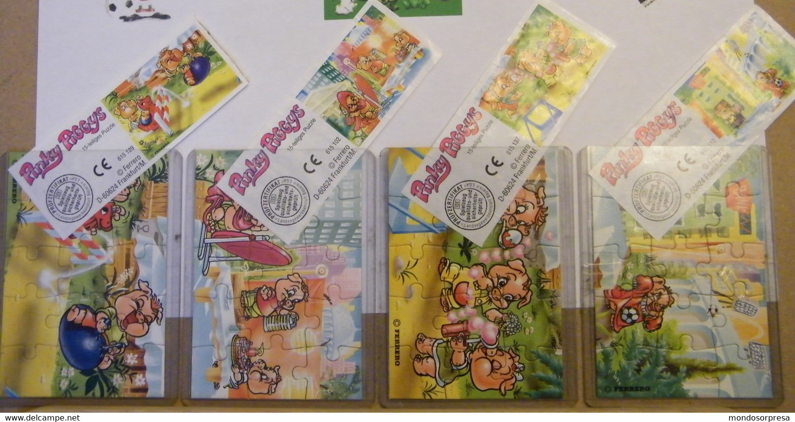 (SC09- 74) PUZZLE FERRERO - SERIE PINKY PIGGYS - MAIALINI + CARTINE - Rompecabezas