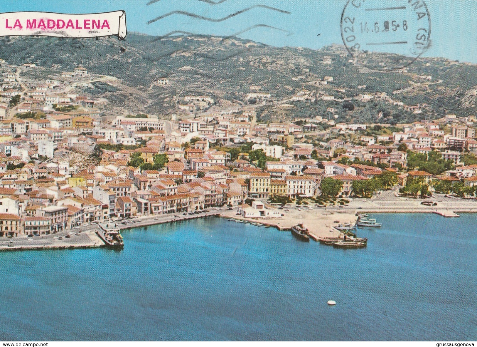 10346) LA MADDALENA PANORAMA DALL'AEREO VIAGGIATA - Iglesias