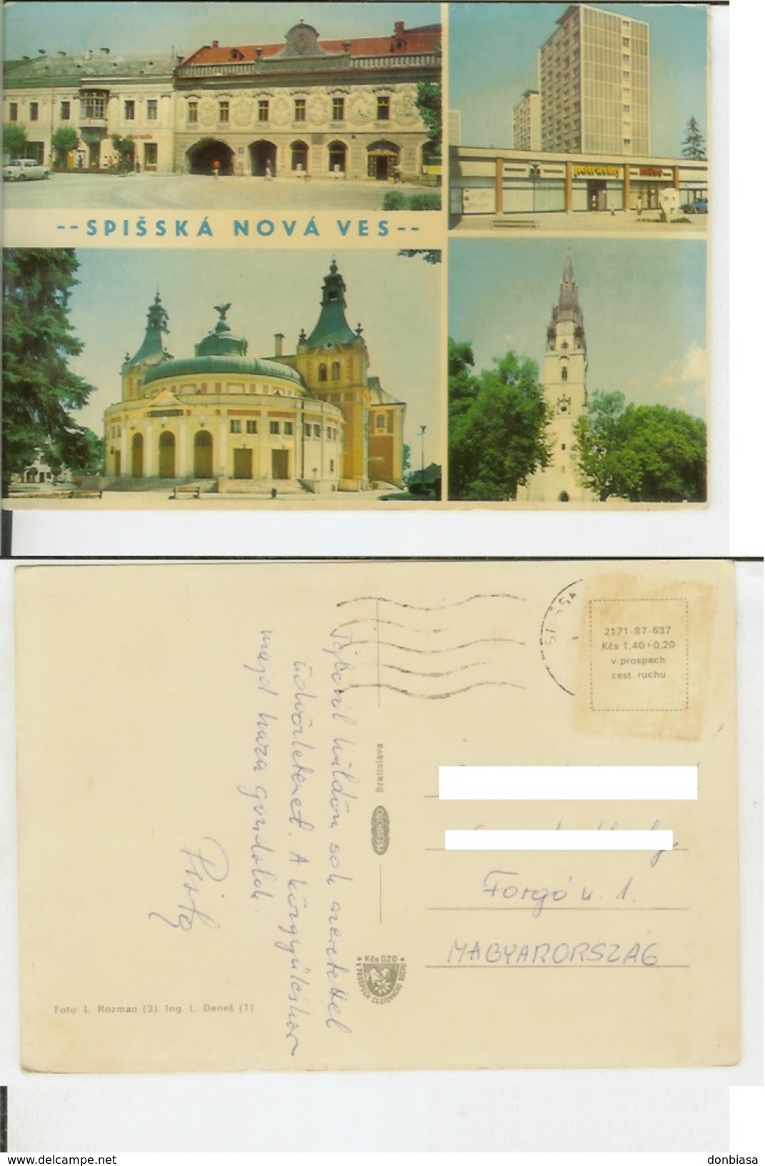 Spisskà Novà Ves: Postcard Cm 10,5x15 - Slowakei