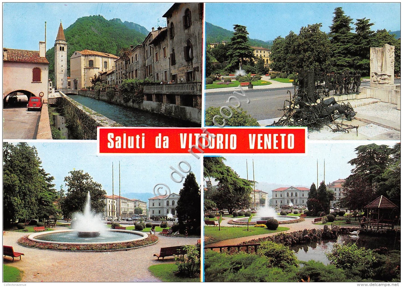 Cartolina - Vittorio Veneto Vedutine Foto Ghedina (Treviso) - Treviso