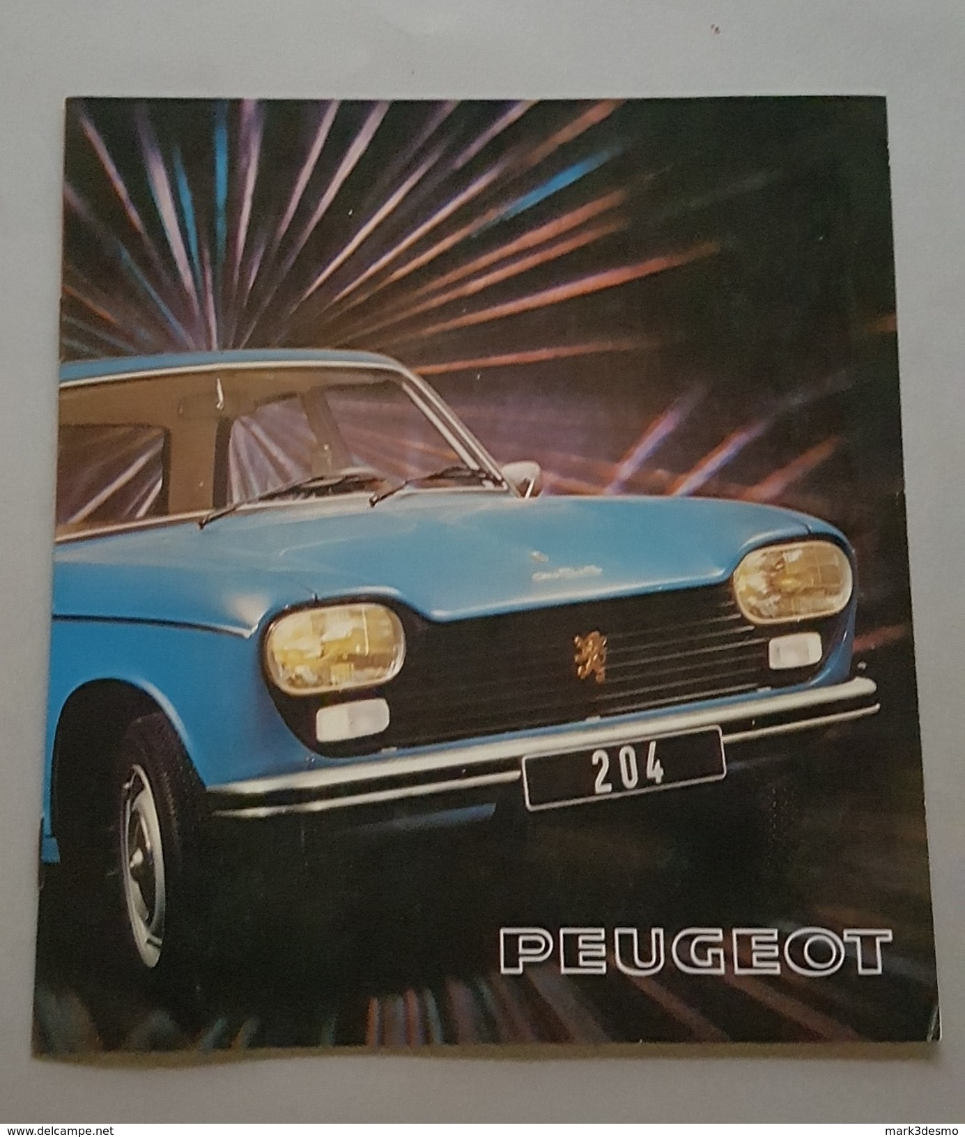 Peugeot 204 1975 Depliant Originale Auto - Car Genuine Brochure - Prospekt - Motoren