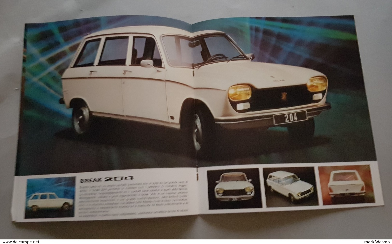 Peugeot 204 1975 Depliant Originale Auto - Car Genuine Brochure - Prospekt - Motoren