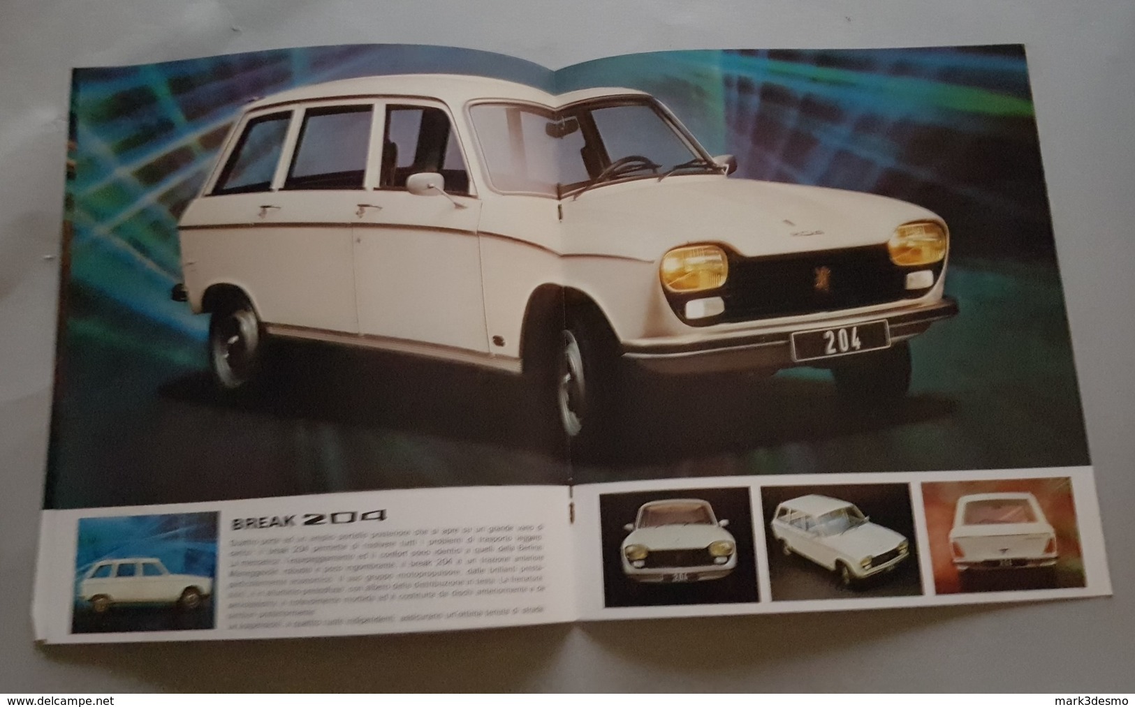 Peugeot 204 1975 Depliant Originale Auto - Car Genuine Brochure - Prospekt - Moteurs