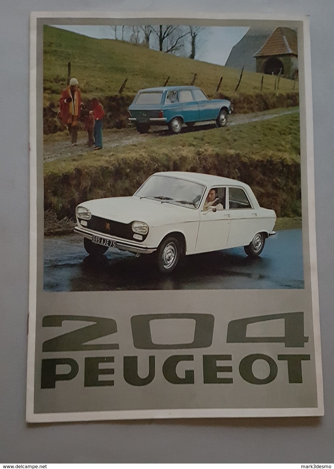 Peugeot 204 1976 Depliant Originale Auto - Car Genuine Brochure - Prospekt - Moteurs