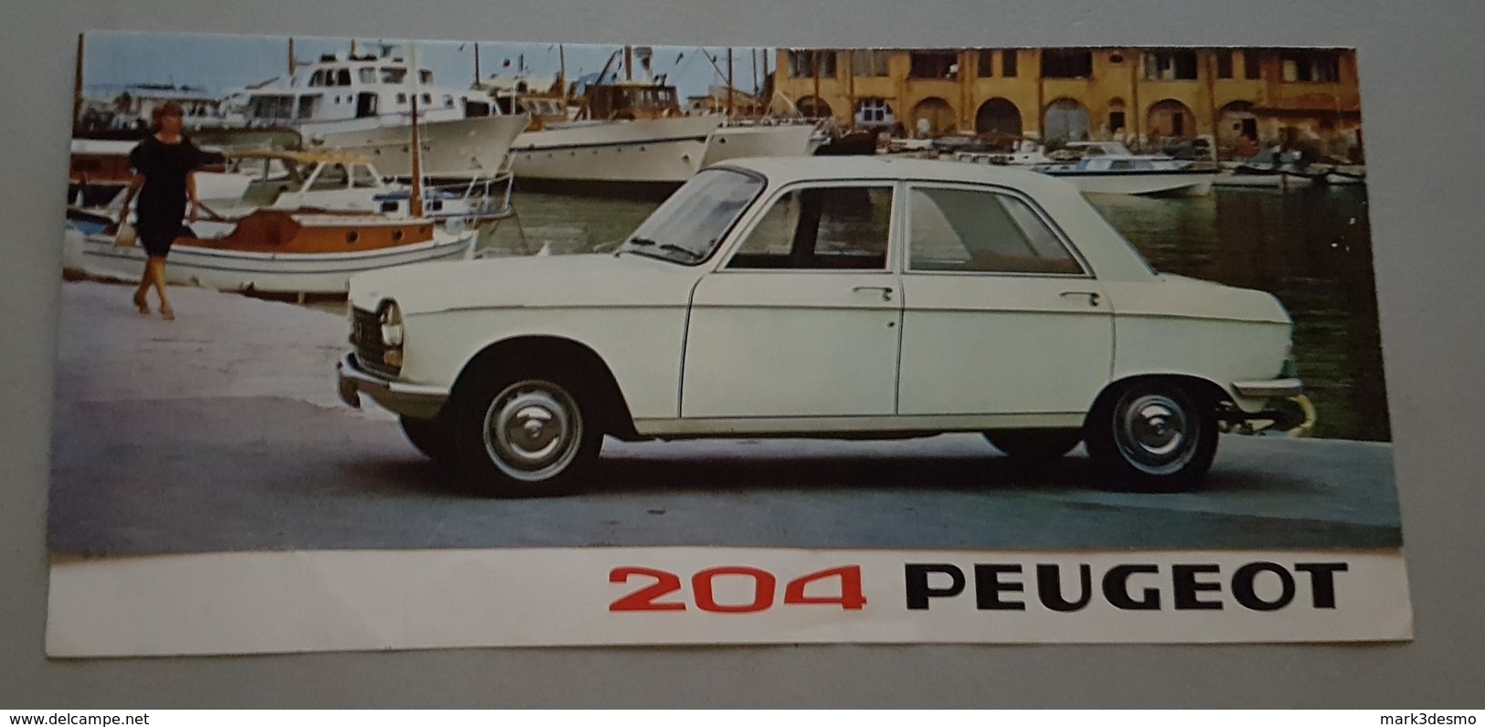 Peugeot 204 Break - 204 Berlina Depliant Originale Auto - Car Genuine Brochure - Prospekt - Moteurs