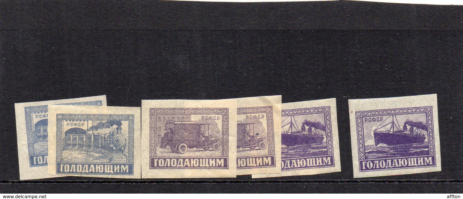 Russia 6 Old Stamps - Unused Stamps