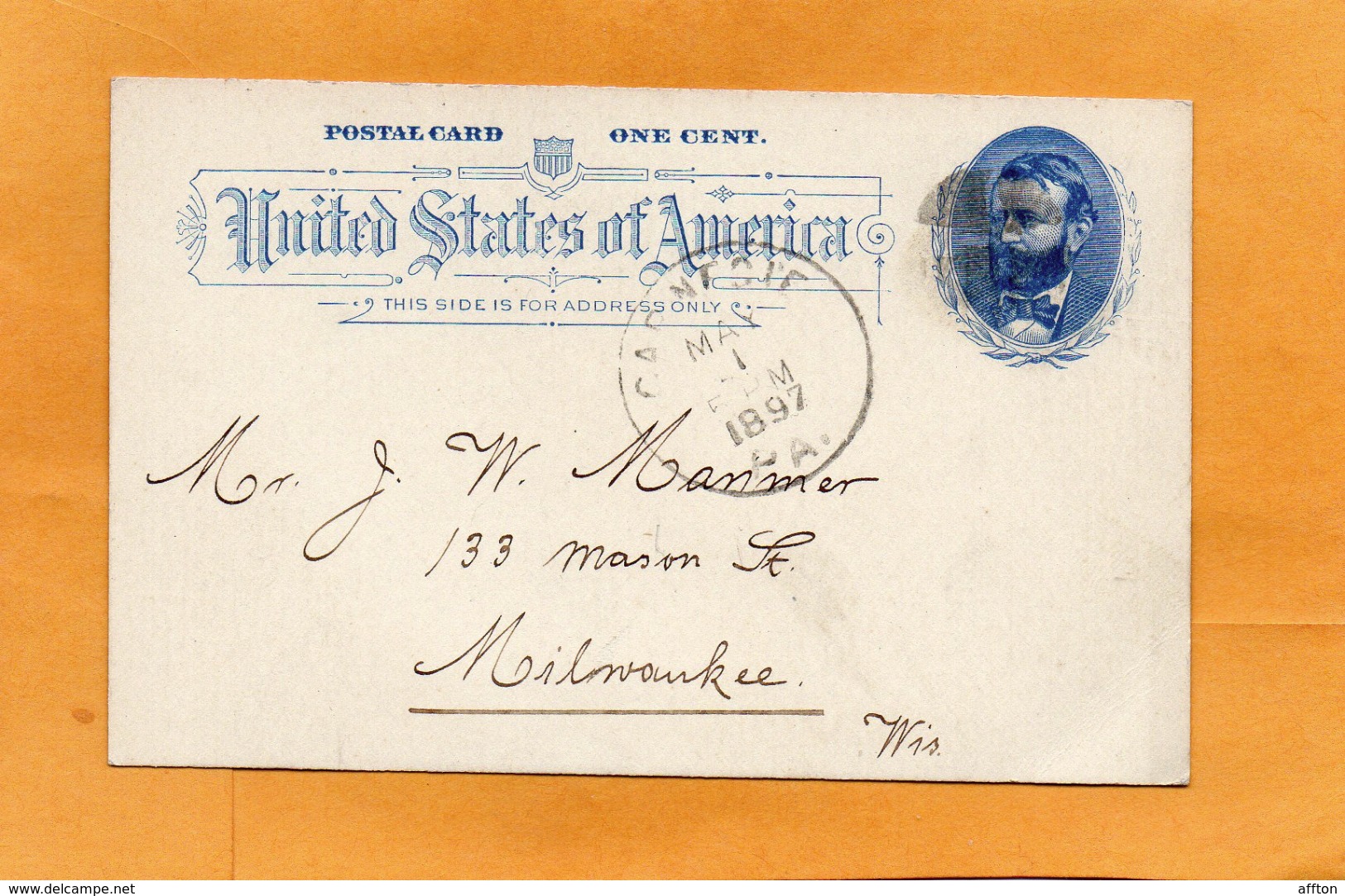 USA Old Card Mailed - ...-1900