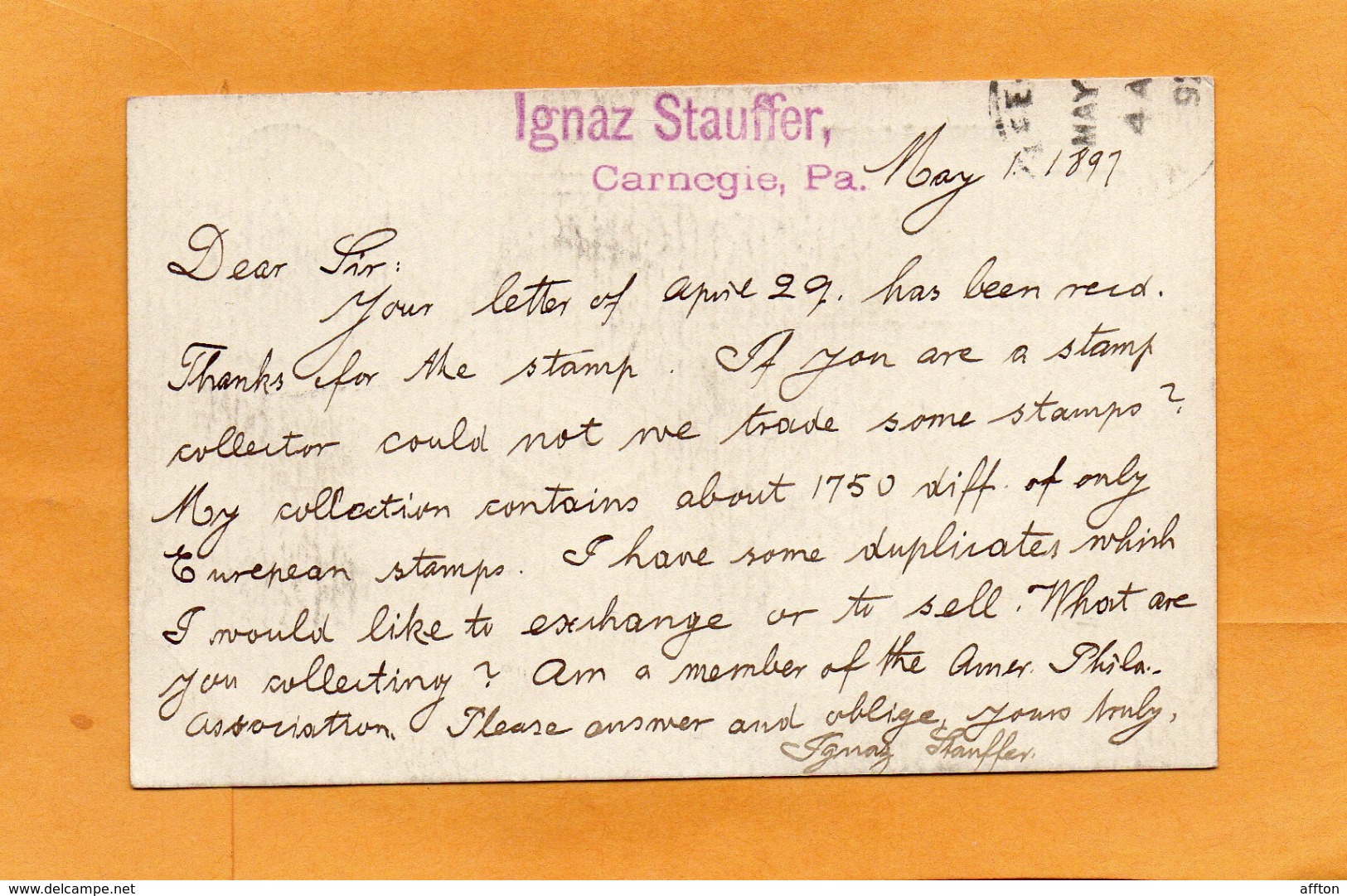 USA Old Card Mailed - ...-1900