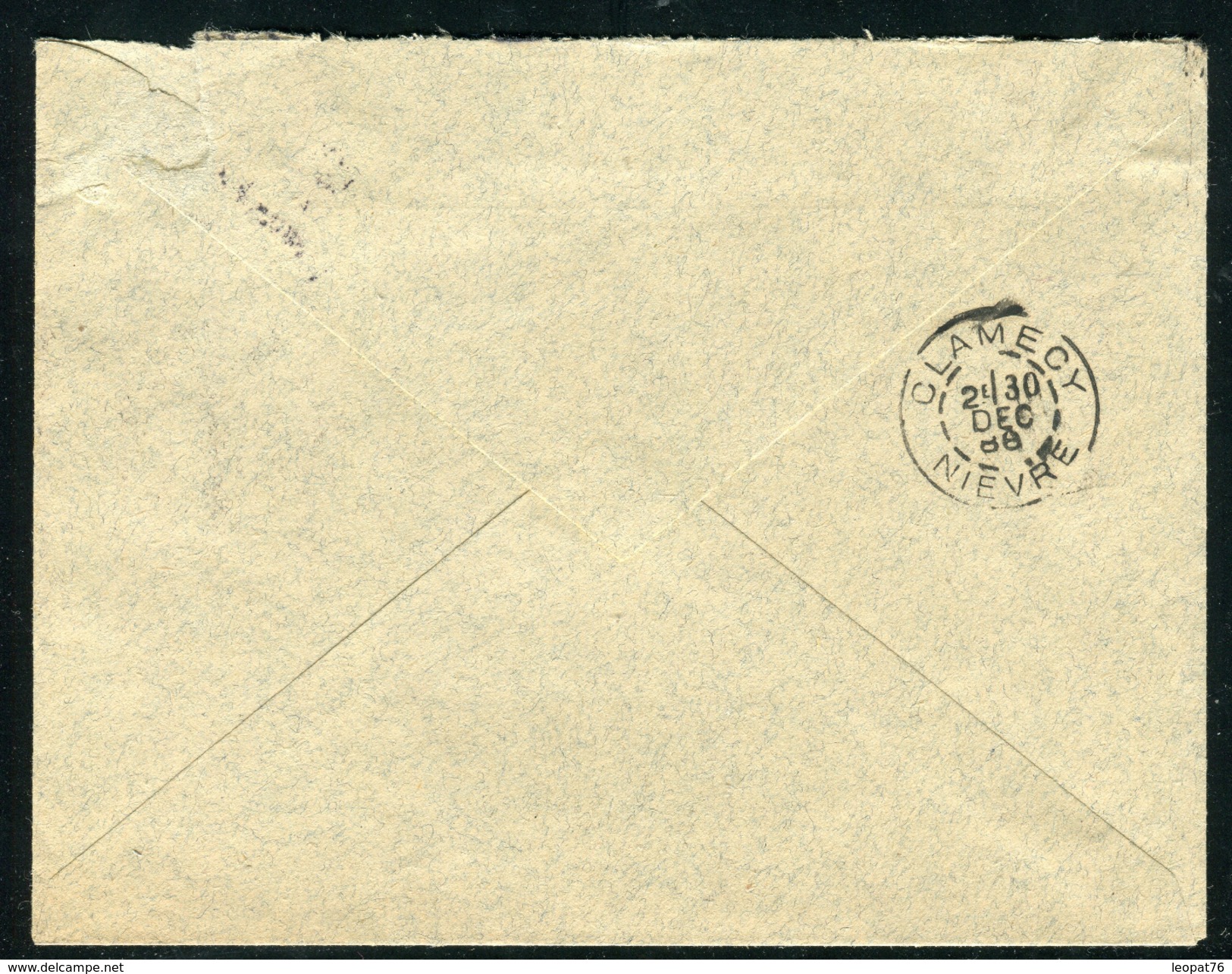 France - Cover /  Enveloppe De Nevers Pour Clamecy En 1888 , Aff. Sage Bicolore     F 51 - 1877-1920: Période Semi Moderne