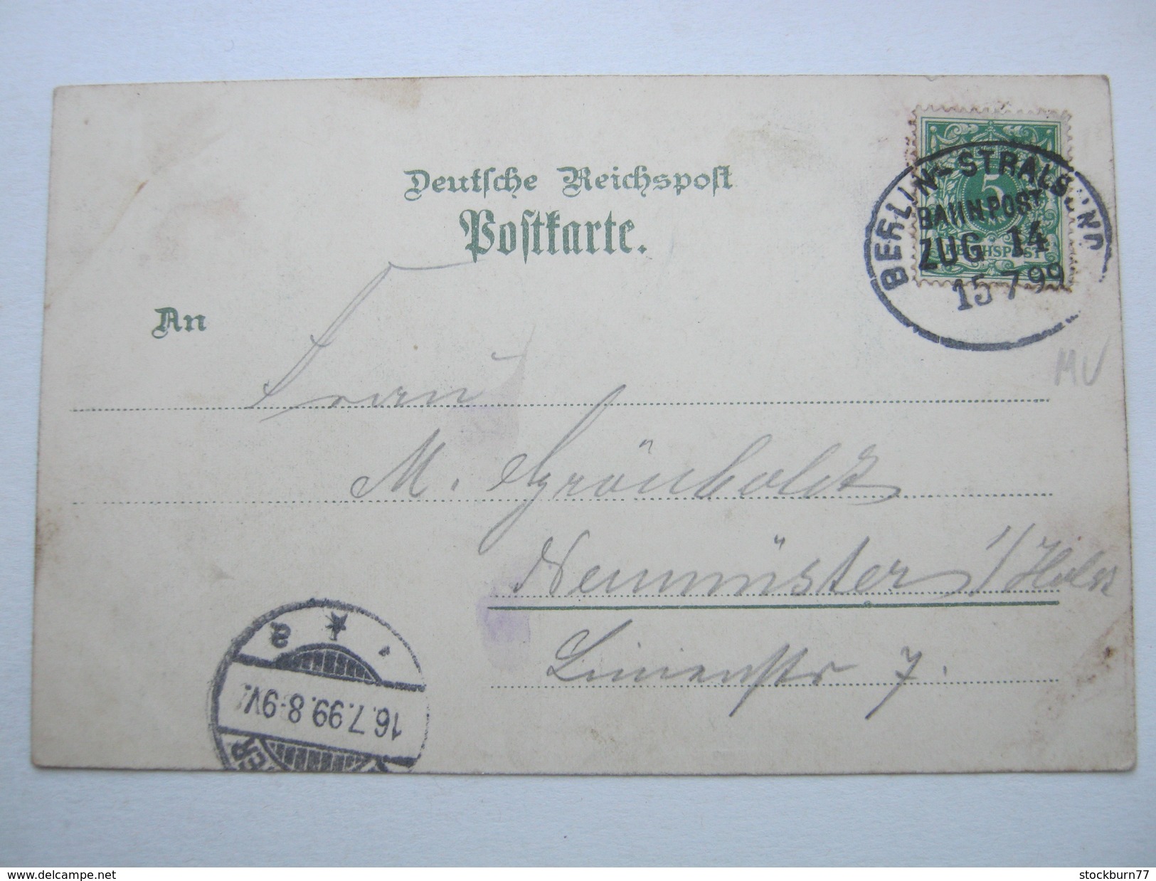 NEUSTRELITZ  ,  Seltene Karte  1899 Mit Stempel - Neustrelitz