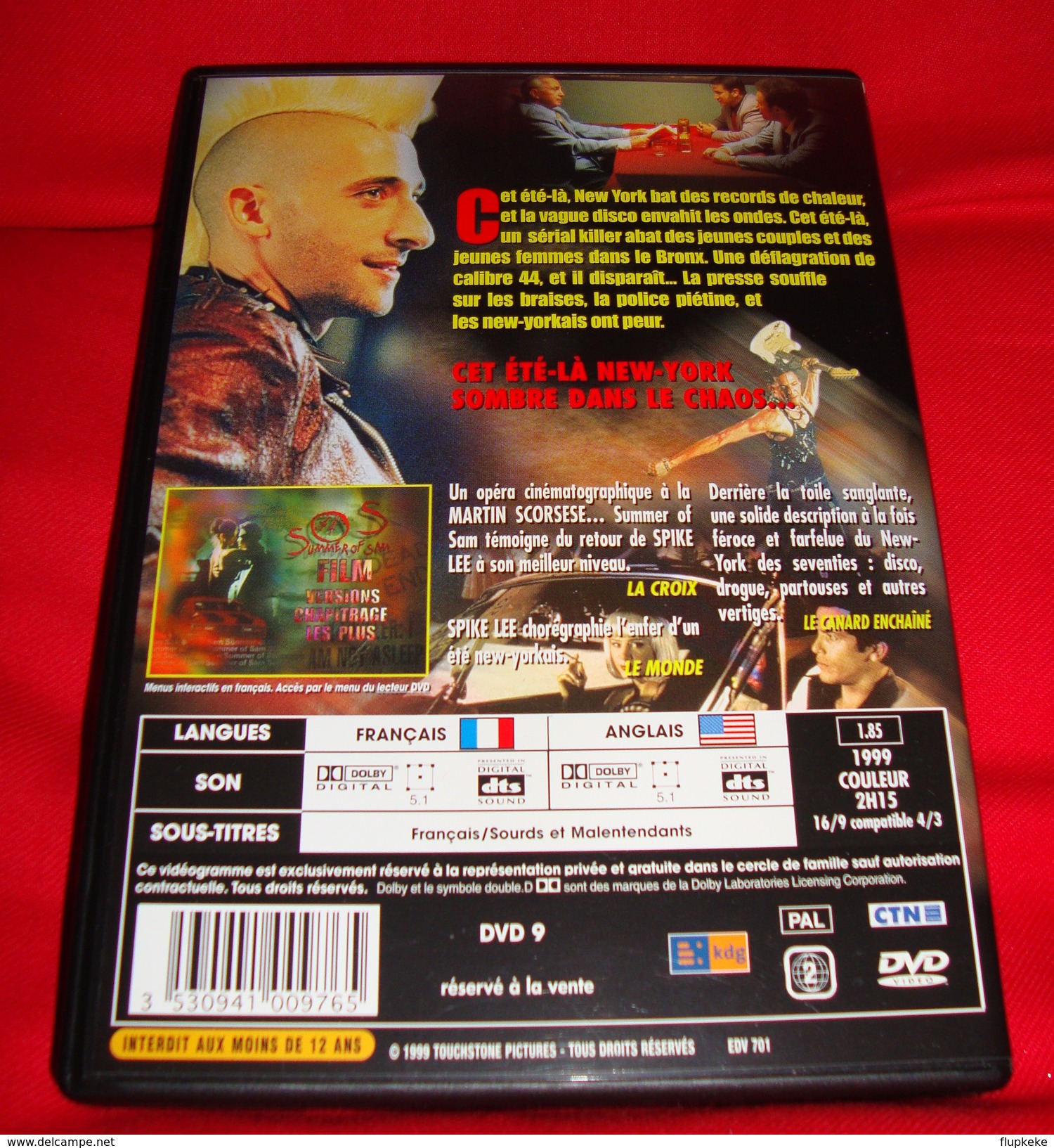 Dvd Zone 2  Summer Of Sam (1999) Vf+Vostfr - Horror