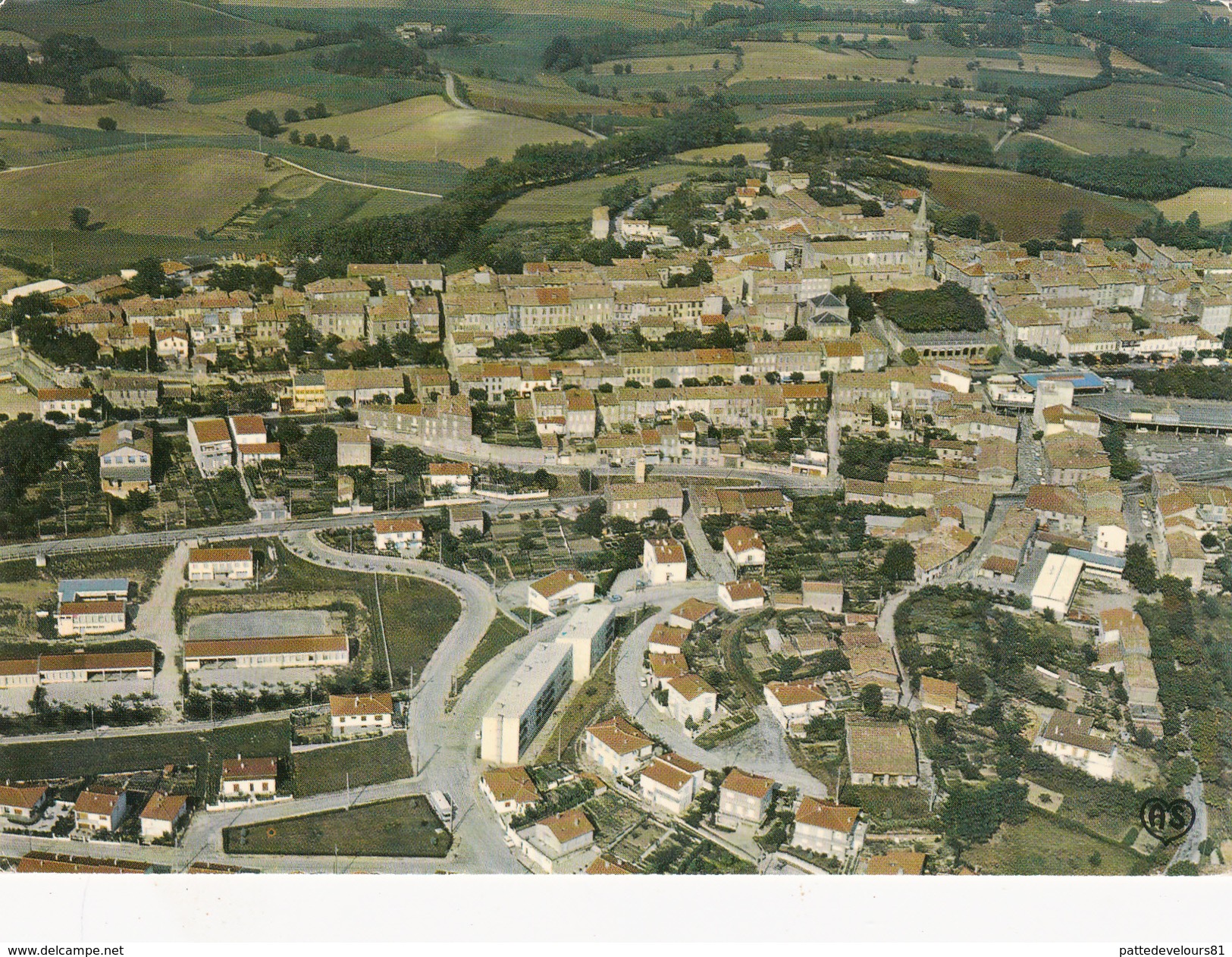 CPSM  (81) PUYLAURENS Vue Générale Aérienne - Puylaurens