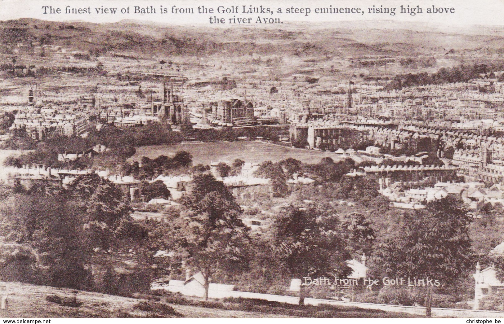 Bath, The Fines View Of Bath Is From The Golf Links, A Steep Eminence, Rising High Above The River Avon (pk33507) - Bath