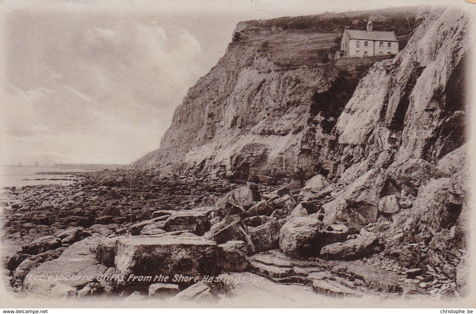 Ecclesbourne, Cliffs From The Shore Hastings (pk33509) - Hastings