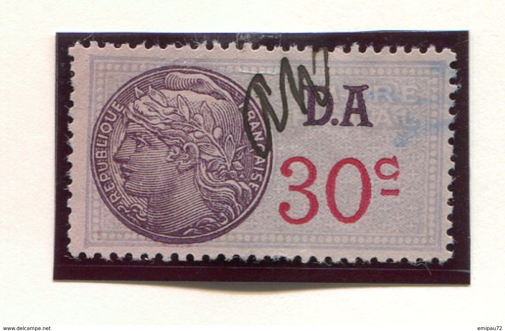 FRANCE- Timbre Fiscal Y&T N°178 (Type II) De 1936-42- Oblitéré - Autres & Non Classés