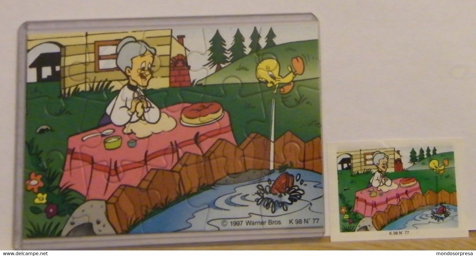 (SC09- 18) PUZZLE FERRERO, LOONEY TUNES - K98 N°77 SETTORE A + CARTINA - Puzzles