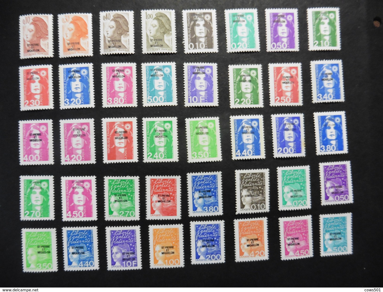 S.P.M :Saint Pierre Et Miquelon :40 Timbres Neufs - Collections, Lots & Séries