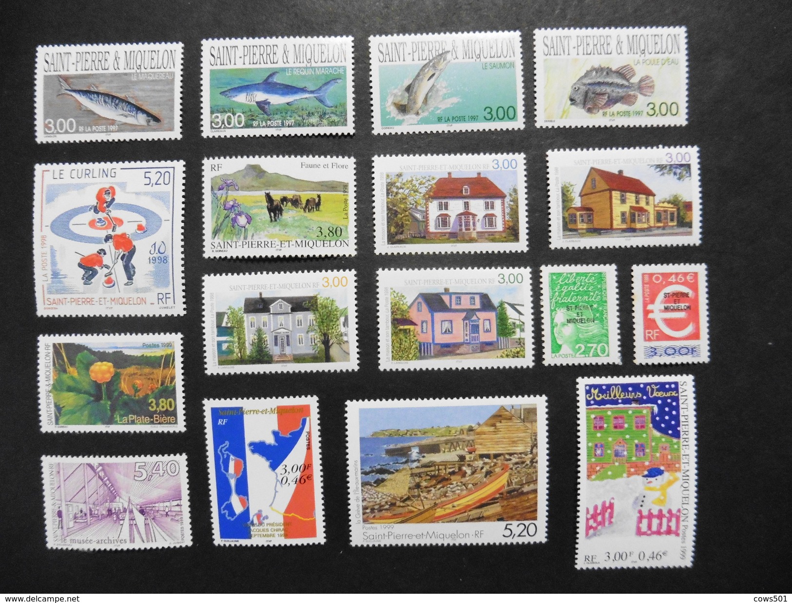 S.P.M :Saint Pierre Et Miquelon :16 Timbres Neufs - Collections, Lots & Séries