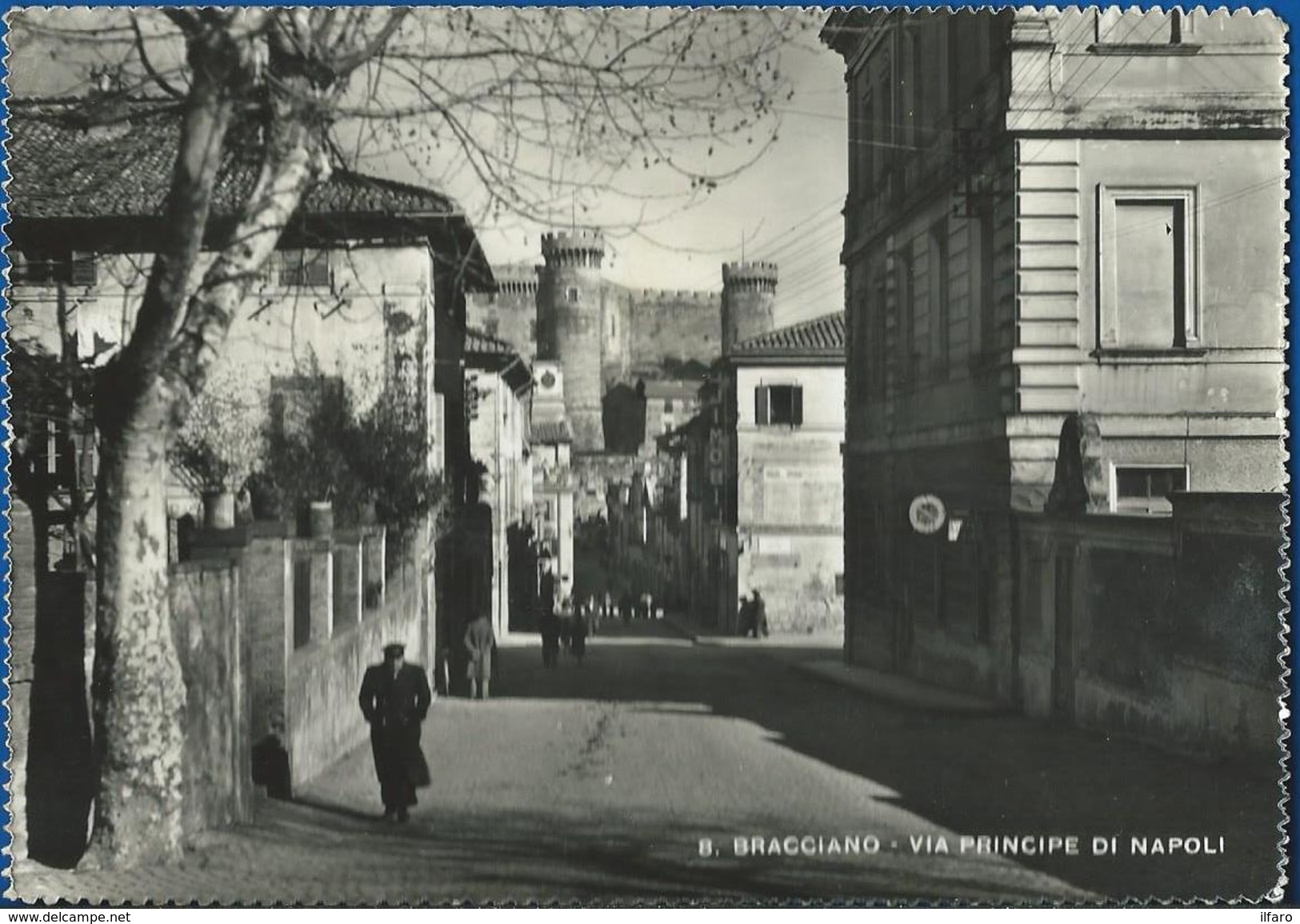 Bracciano (Roma) Via Principe Di Napoli. Animata VG 1953 - Altri & Non Classificati