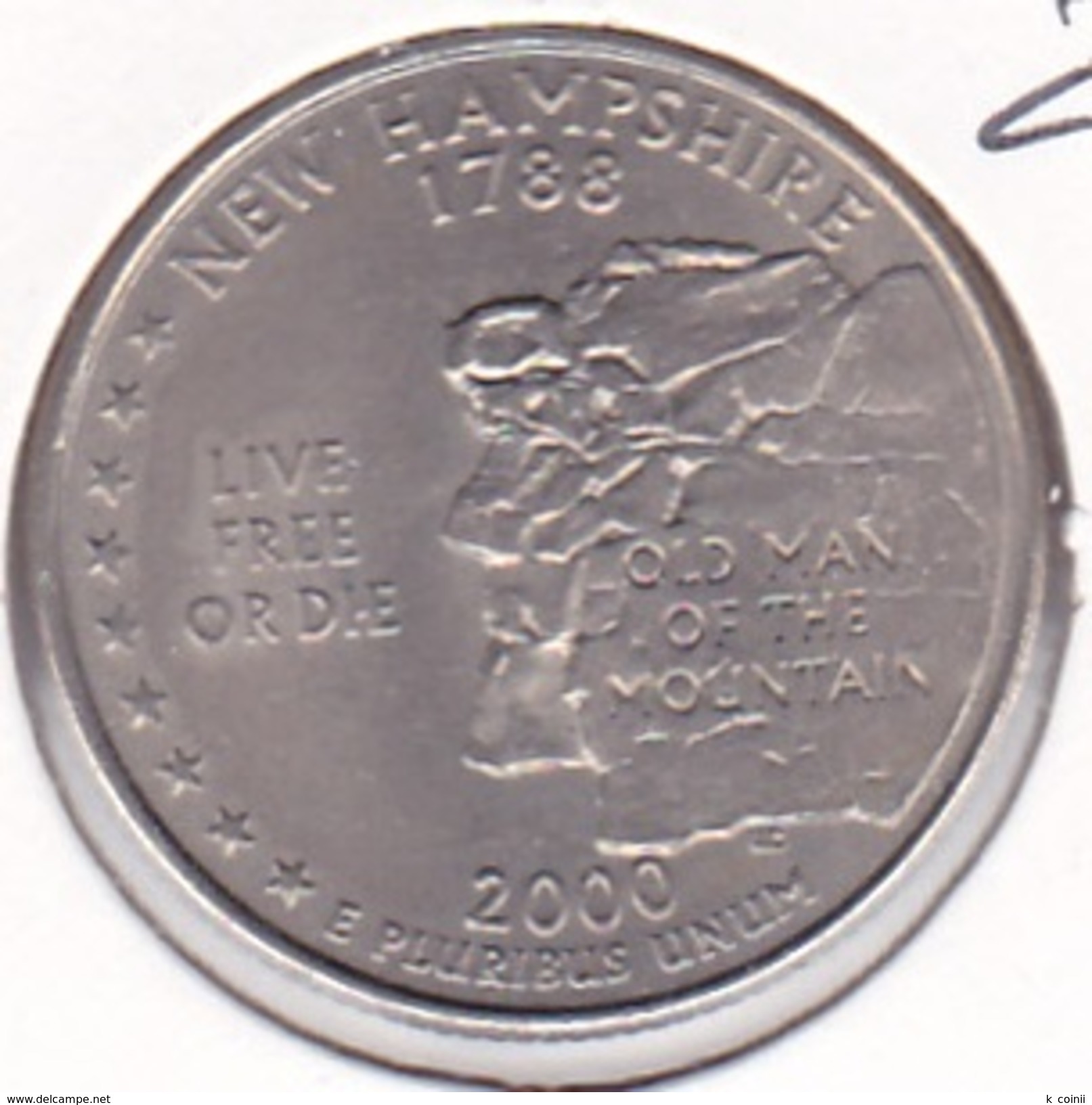 USA  United States - Quarter New Hampshire 2000 P - XF/SUP - 1999-2009: State Quarters