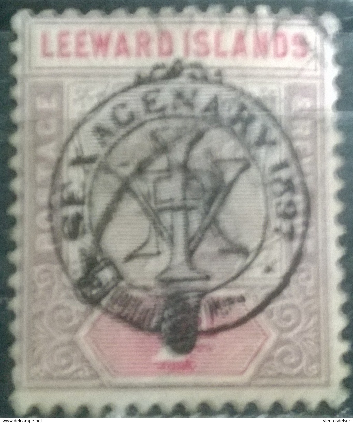 LEEWARD ISLANDS -  QV - YVERT # 10 - USED - Leeward  Islands