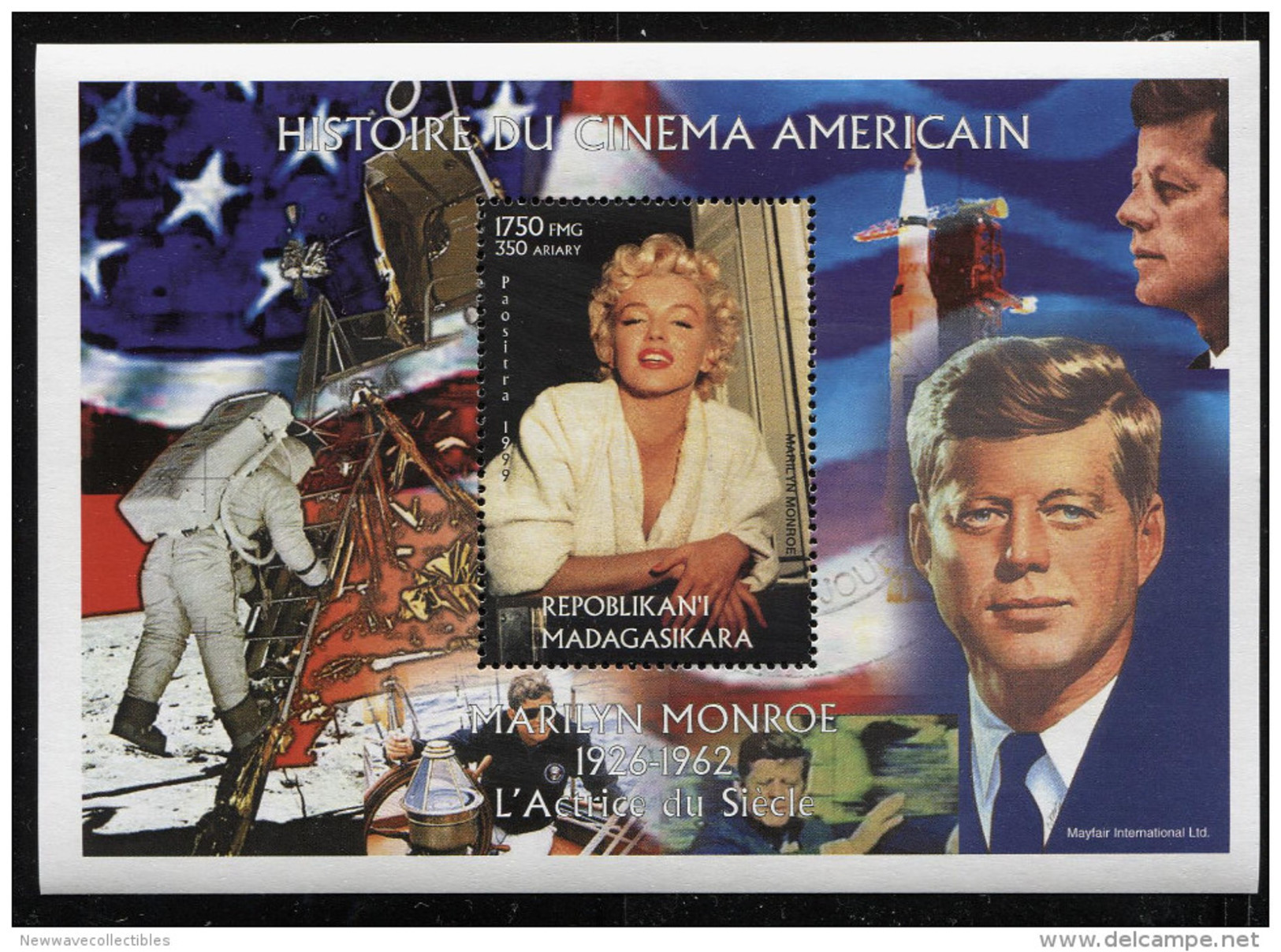 MARILYN MONROE On SOUVENIR STAMP SHEET,cto Used,CHAD - Berühmte Frauen