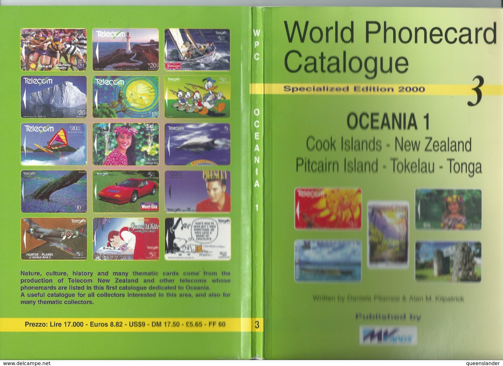 World Phonecard Catalogue Specialised Edition 2000 3 Oceania 1 Old Reference Book - Kataloge & CDs