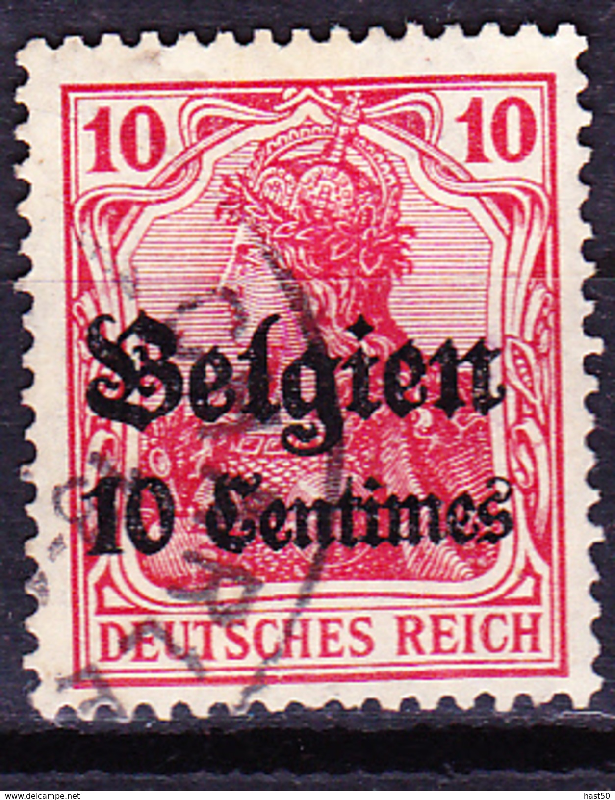 Belgien Belgium Belgique - Dt. Besetzung Belgien -1. WK (MiNr: 3) 1914 - Gest. Used Obl. - OC1/25 Generalgouvernement 